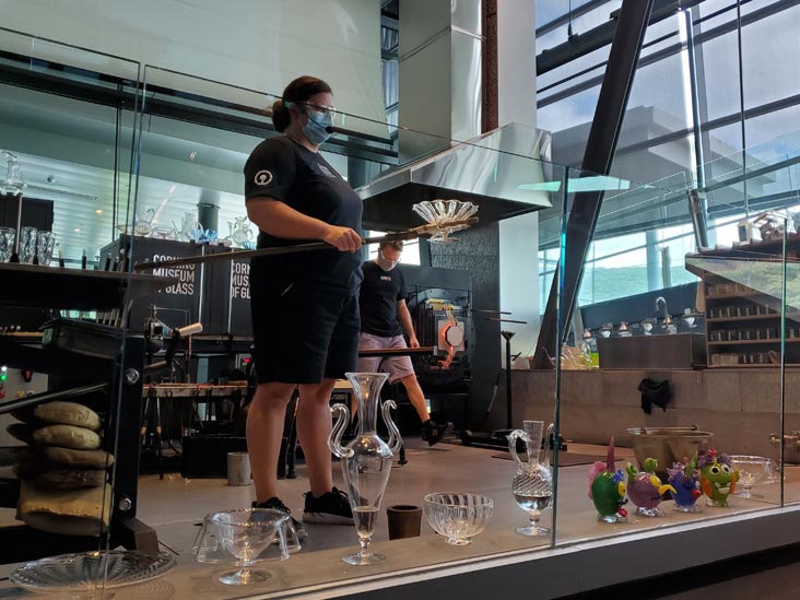 Glass Blowing Demonstration, Corning Museum of Glass, Corning, New York, August 29, 2020