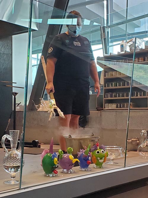 Glass Blowing Demonstration, Corning Museum of Glass, Corning, New York, August 29, 2020