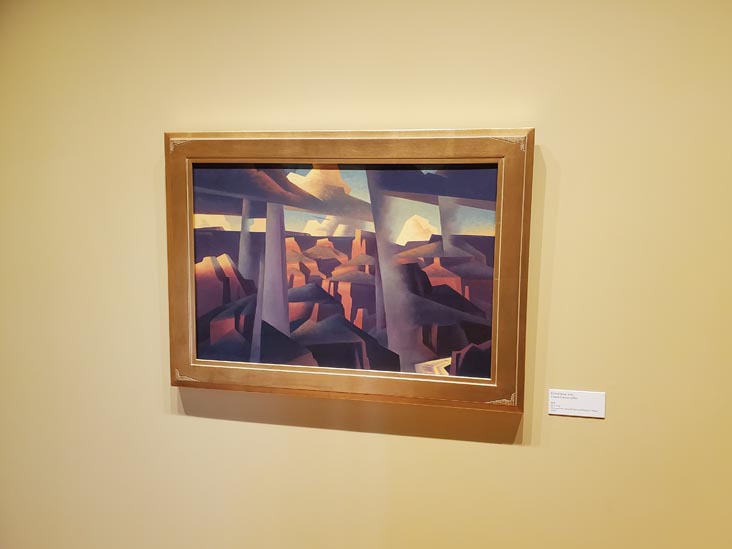 Canyon Columns of Rain by Ed Mell, Rockwell Museum, Corning, New York, August 30, 2020