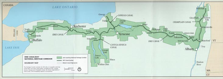 Erie Canalway National Heritage Corridor Map