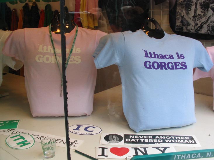 "Ithaca is Gorges" T-Shirts, Ithaca Commons, Ithaca, New York
