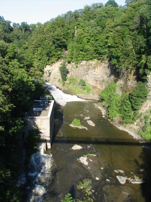 Fall Creek From The Suspension Bridge, Cornell University, Ithaca, New York, July 16, 2006