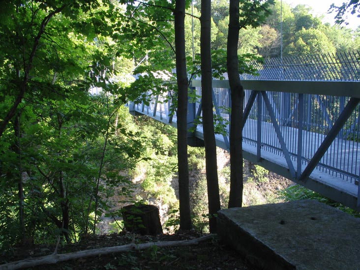 Suspension Bridge Over Fall Creek, Cornell University, Ithaca, New York, July 16, 2006