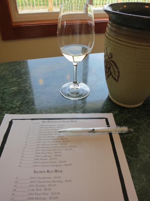 Dr. Konstantin Frank Vinifera Wine Cellars, 9749 Middle Road, Hammondsport, New York, July 3, 2012