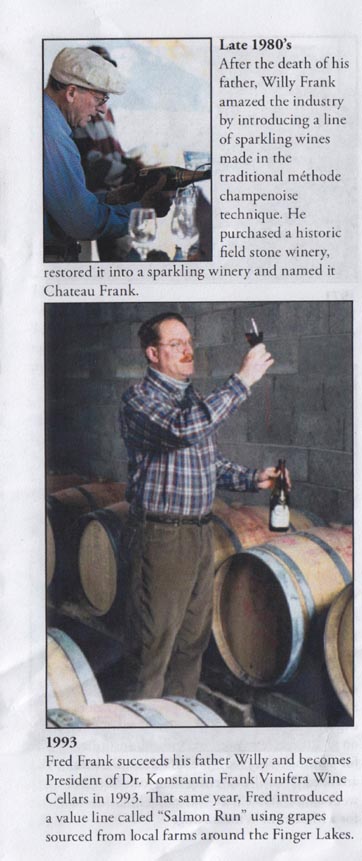 Dr. Konstantin Frank Vinifera Wine Cellars Celebrating 50 Years Brochure