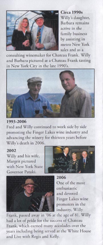 Dr. Konstantin Frank Vinifera Wine Cellars Celebrating 50 Years Brochure