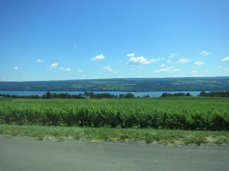 Seneca Lake From New York State Route 14 Near Glenora Wine Cellars, Dundee, New York, July 2, 2012