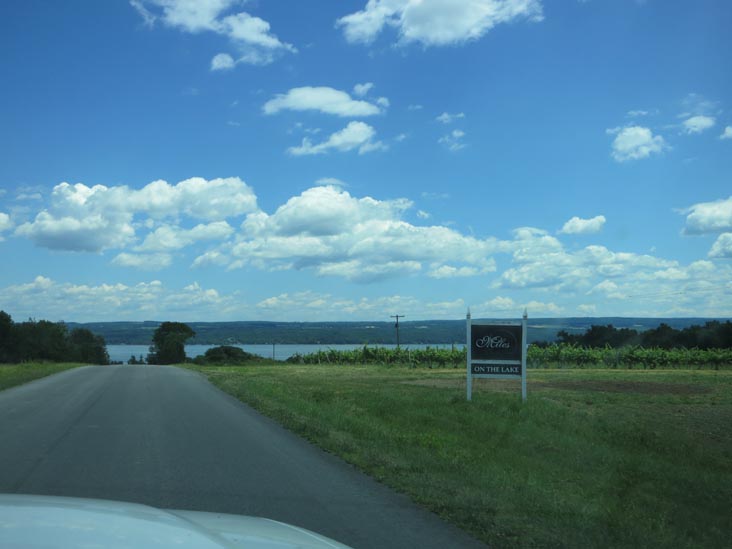 Randall Crossing Road Approaching Miles Wine Cellars, Himrod, New York, July 2, 2012
