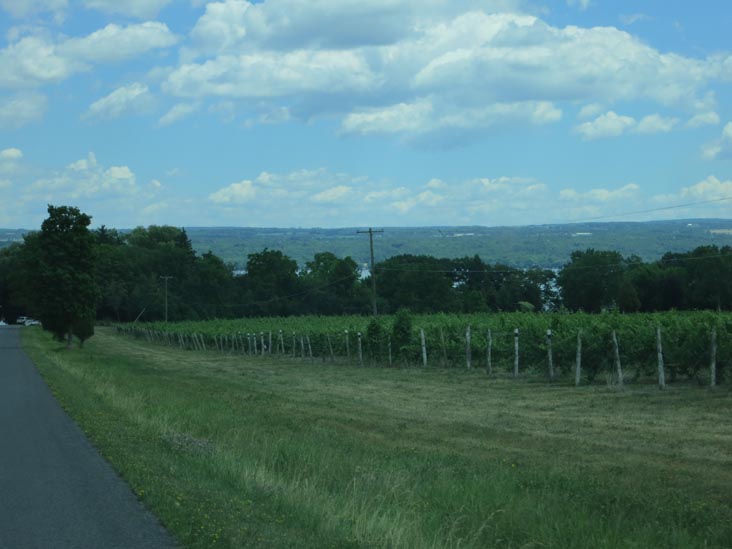 Randall Crossing Road Approaching Miles Wine Cellars, 168 Randall Crossing Road, Himrod, New York, July 2, 2012