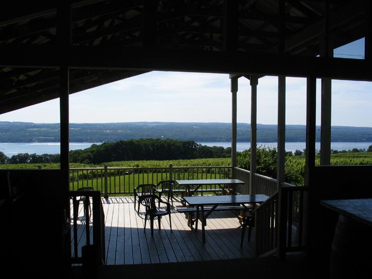 View From Tasting Room, Standing Stone Vineyards, 9934 Route 414, Hector, New York, July 16, 2006