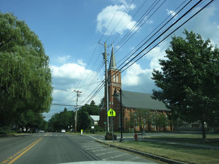 Trumansburg United Methodist Church, 80 East Main Street, Trumansburg, New York, July 4, 2012
