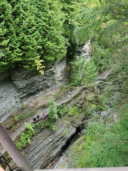 View From Suspension Bridge, Watkins Glen State Park, Watkins Glen, New York, August 28, 2020