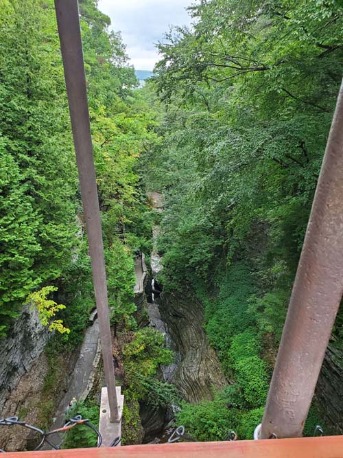 View From Suspension Bridge, Watkins Glen State Park, Watkins Glen, New York, August 28, 2020