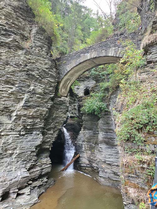 Sentry Bridge, Gorge Trail, Watkins Glen State Park, Watkins Glen, New York, August 28, 2020