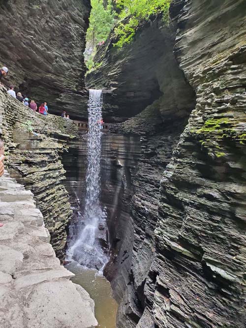 Cavern Cascade, Gorge Trail, Watkins Glen State Park, Watkins Glen, New York, August 28, 2020