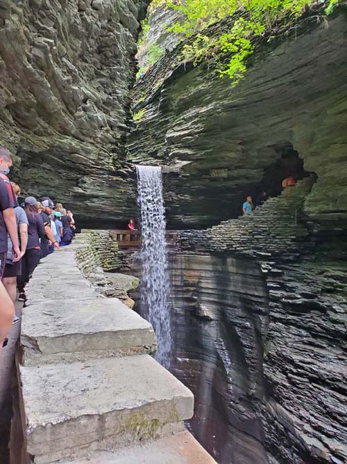 Cavern Cascade, Gorge Trail, Watkins Glen State Park, Watkins Glen, New York, August 28, 2020