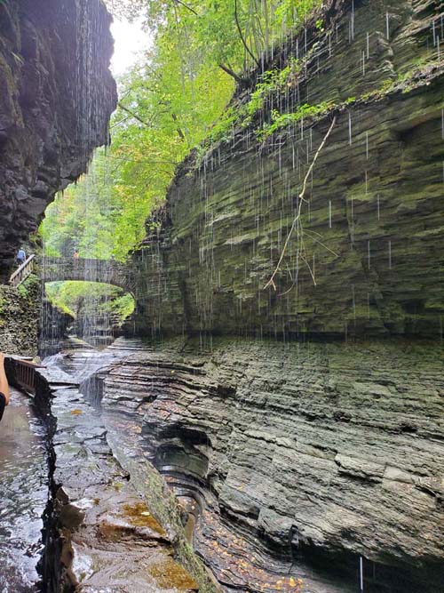 Rainbow Falls, Gorge Trail, Watkins Glen State Park, Watkins Glen, New York, August 28, 2020