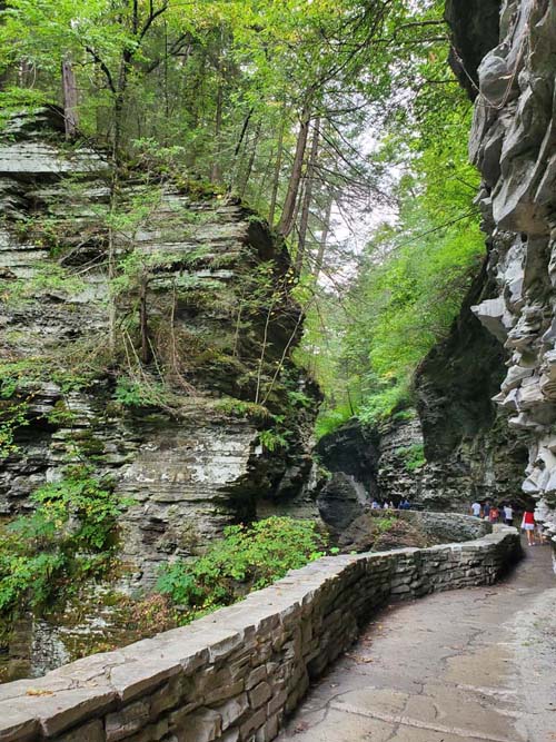 Frowning Cliff, Gorge Trail, Watkins Glen State Park, Watkins Glen, New York, August 28, 2020
