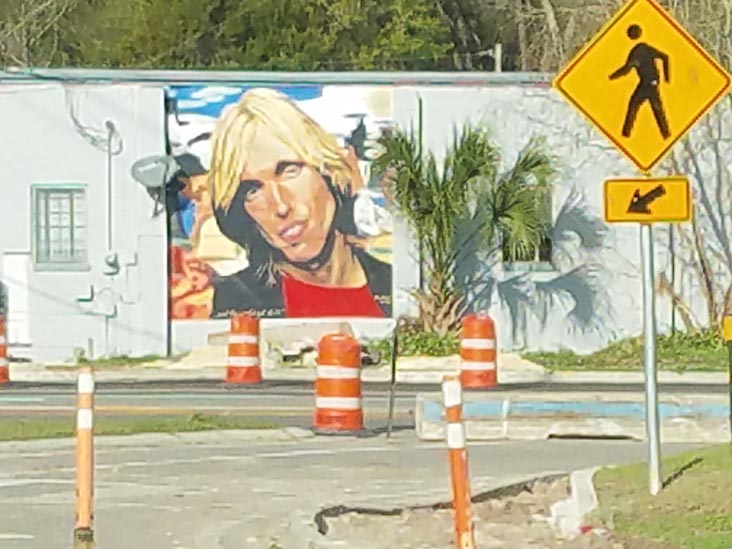 Tom Petty Mural, Gainesville, Florida, February 20, 2019