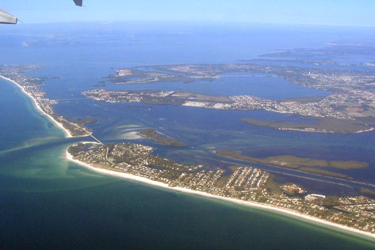 View From Airplane Of Longboat Key, Florida, November 14, 2006