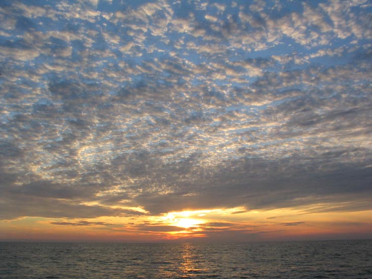 Sunset, Beach, Longboat Key, Florida, November 11, 2006, 5:25 p.m.
