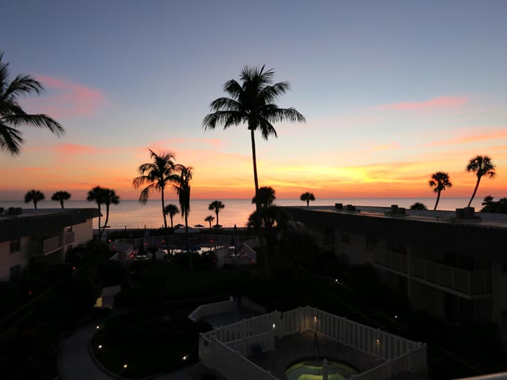 Sunset From Four Winds Beach Resort, Longboat Key, Florida, November 3, 2014, 6:59 p.m.