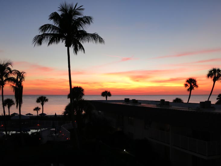 Sunset From Four Winds Beach Resort, Longboat Key, Florida, November 3, 2014, 7:03 p.m.