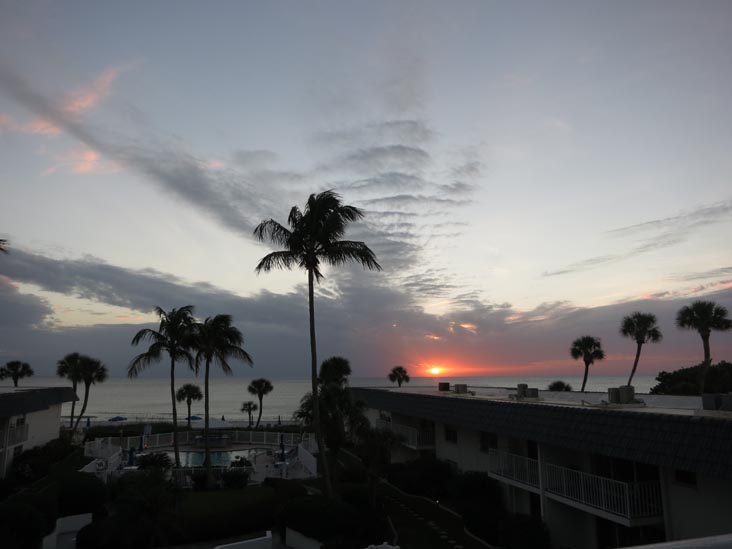 Sunset, Four Winds Beach Resort, Longboat Key, Florida, November 5, 2013