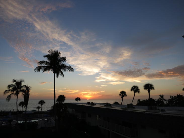 Sunset From Four Winds Beach Resort, Longboat Key, Florida, November 6, 2014, 5:39 p.m.