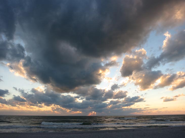 Sunset, Four Winds Beach Resort, Longboat Key, Florida, November 7, 2012