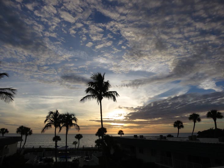 Sunset, Four Winds Beach Resort, Longboat Key, Florida, November 7, 2013