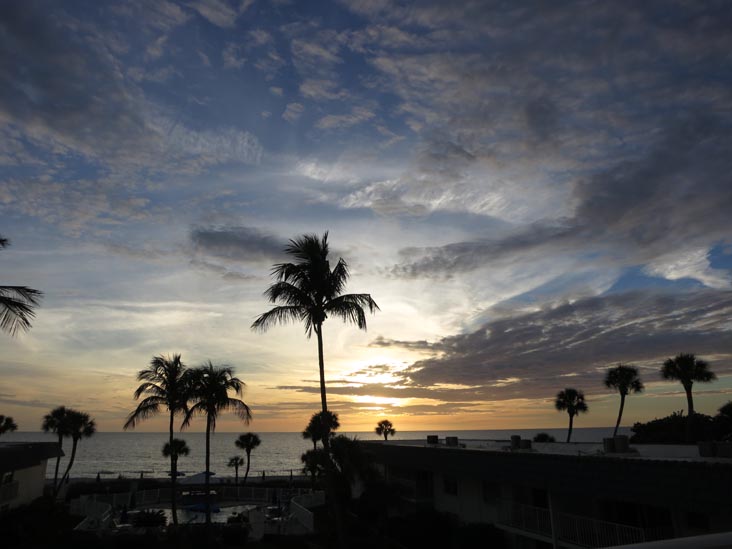 Sunset, Four Winds Beach Resort, Longboat Key, Florida, November 7, 2013