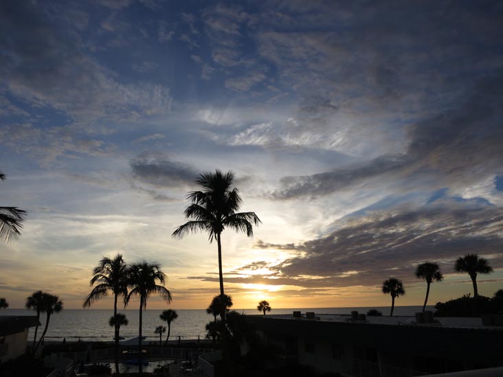 Sunset, Four Winds Beach Resort, Longboat Key, Florida, November 7, 2013