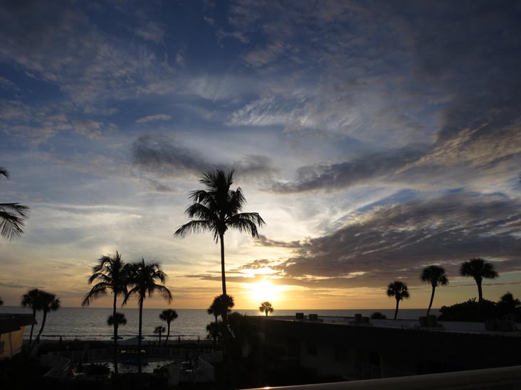 Sunset, Four Winds Beach Resort, Longboat Key, Florida, November 7, 2013