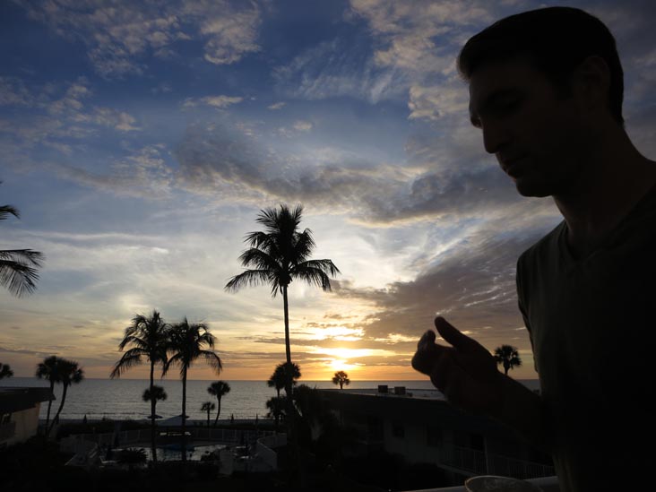 Sunset, Four Winds Beach Resort, Longboat Key, Florida, November 7, 2013