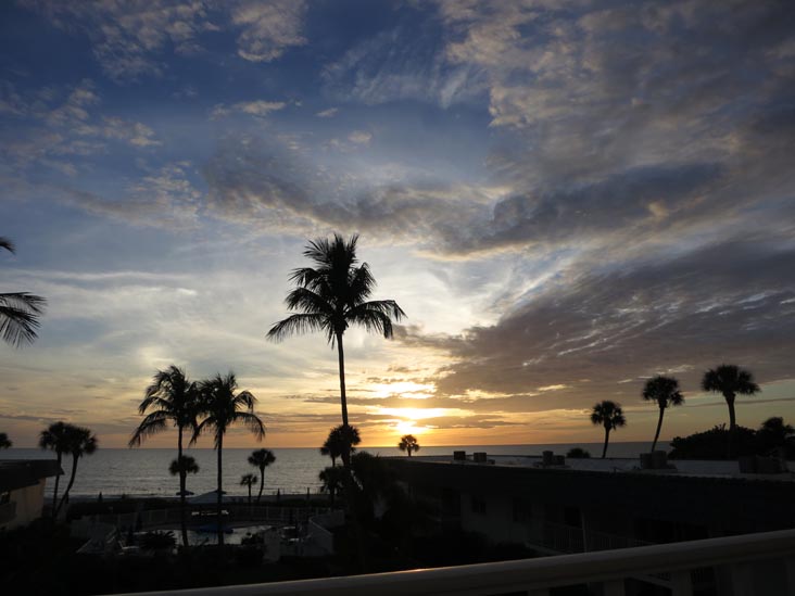 Sunset, Four Winds Beach Resort, Longboat Key, Florida, November 7, 2013