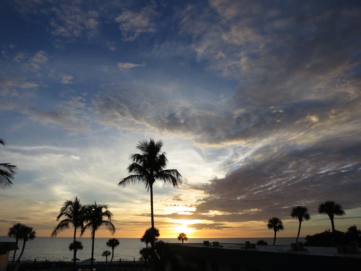 Sunset, Four Winds Beach Resort, Longboat Key, Florida, November 7, 2013