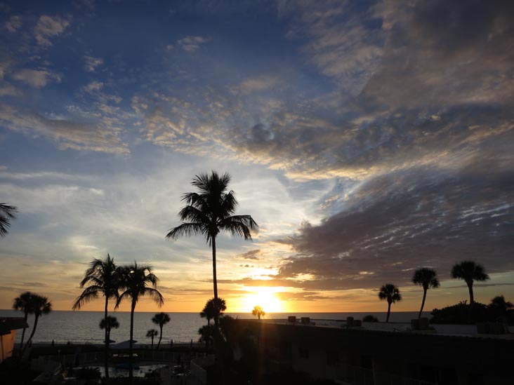Sunset, Four Winds Beach Resort, Longboat Key, Florida, November 7, 2013