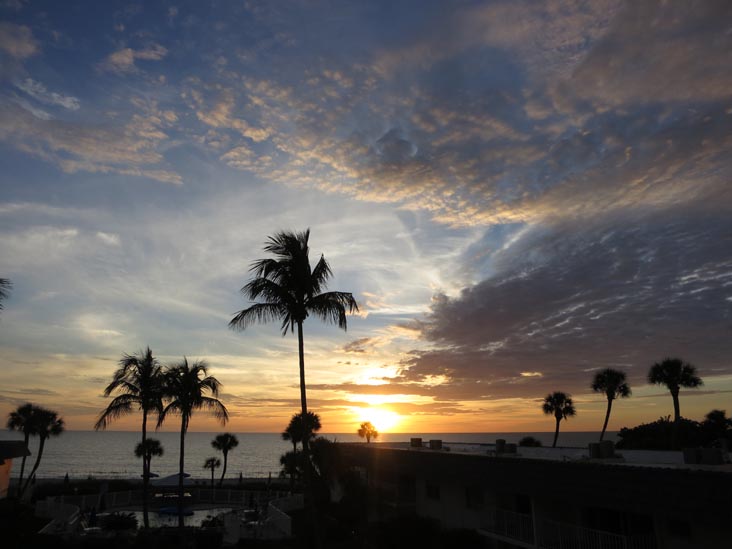 Sunset, Four Winds Beach Resort, Longboat Key, Florida, November 7, 2013