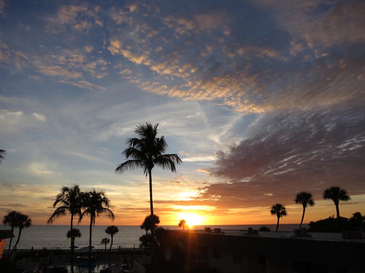 Sunset, Four Winds Beach Resort, Longboat Key, Florida, November 7, 2013