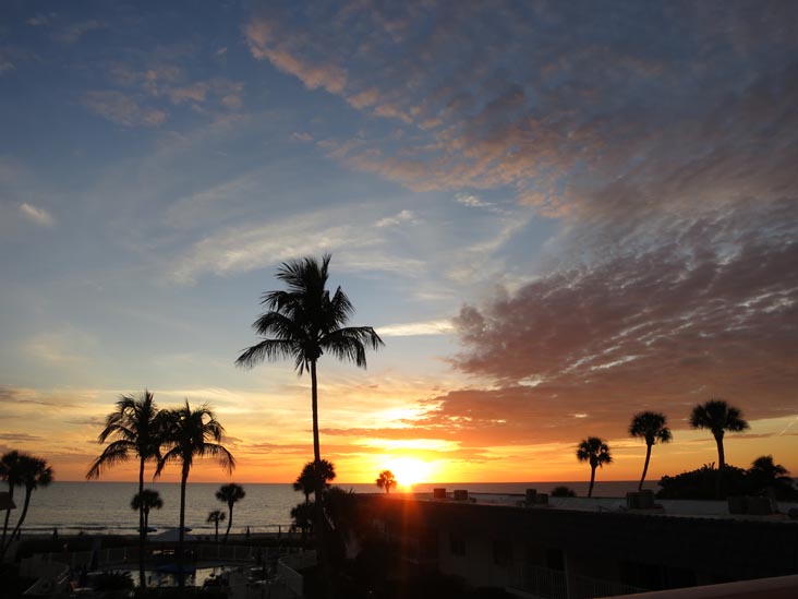 Sunset, Four Winds Beach Resort, Longboat Key, Florida, November 7, 2013