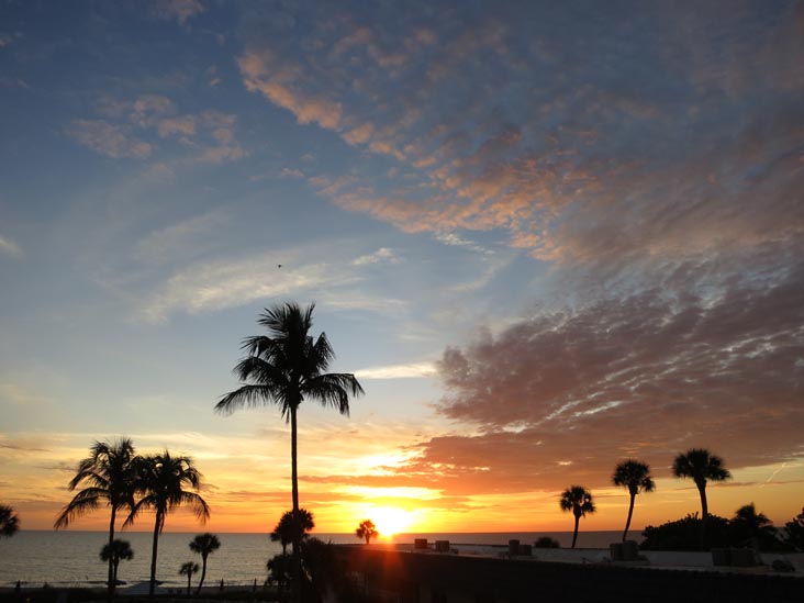 Sunset, Four Winds Beach Resort, Longboat Key, Florida, November 7, 2013