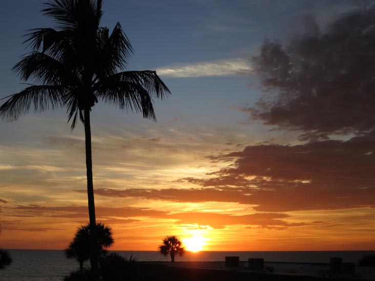 Sunset, Four Winds Beach Resort, Longboat Key, Florida, November 7, 2013