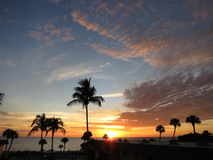 Sunset, Four Winds Beach Resort, Longboat Key, Florida, November 7, 2013