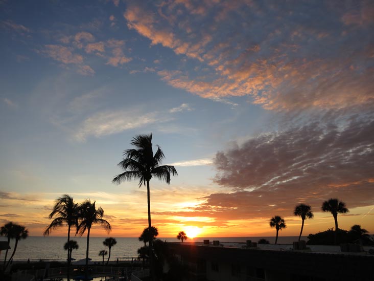 Sunset, Four Winds Beach Resort, Longboat Key, Florida, November 7, 2013