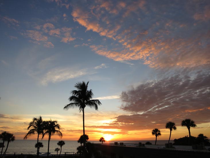 Sunset, Four Winds Beach Resort, Longboat Key, Florida, November 7, 2013