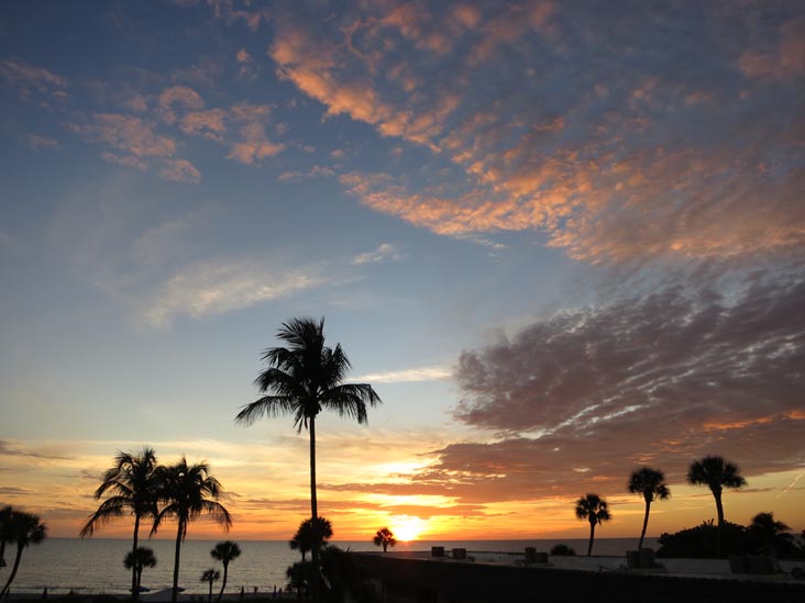Sunset, Four Winds Beach Resort, Longboat Key, Florida, November 7, 2013