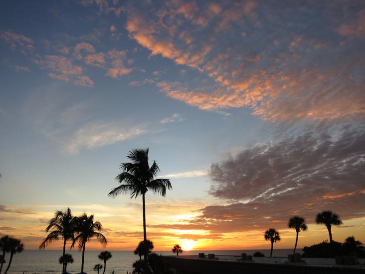 Sunset, Four Winds Beach Resort, Longboat Key, Florida, November 7, 2013