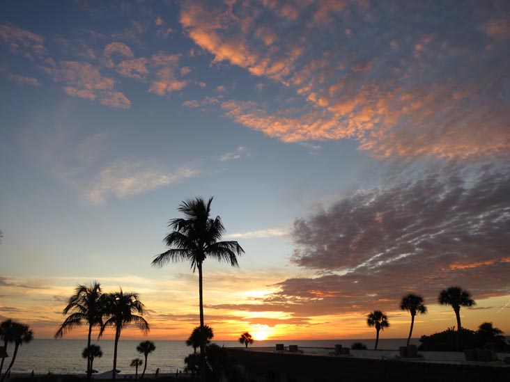 Sunset, Four Winds Beach Resort, Longboat Key, Florida, November 7, 2013