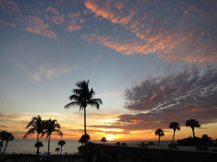 Sunset, Four Winds Beach Resort, Longboat Key, Florida, November 7, 2013